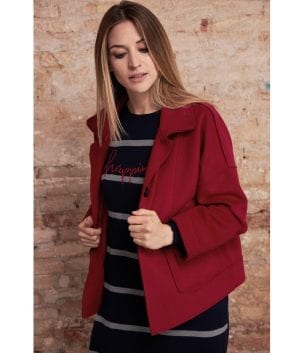 cappotto rosso join donna abito tricot