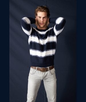 778704B girocollo ocean star maglieria uomo tricot righe